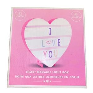 Heart Message Board Light Box